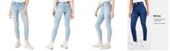 Lucky Brand Ava Destructed Mid-Rise Skinny Ankle Jeans